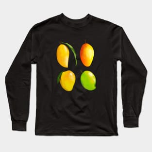 Sweet And Ripe Mangoes Pattern Long Sleeve T-Shirt